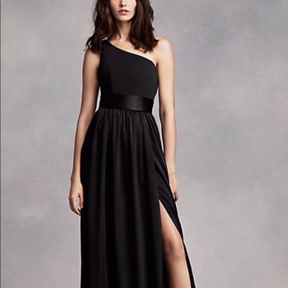 White by Vera Wang Dresses & Skirts - One shoulder dress WHITE by Vera Wang